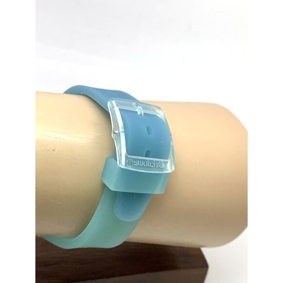 Swatch Women\'s Watch GM185 Sea Pool Swiss Quartz Silver Blue Rubber Band 34mm main image 6